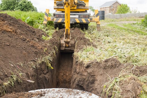 Drainage Trench Installation in Logan