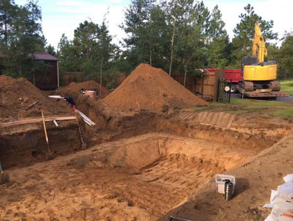 Pool Site Excavation in Logan